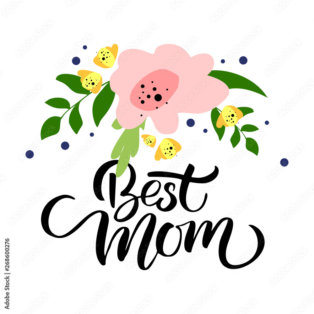 Happy Mother's Day Calligraphy Background - Vector Happy Mother's Day Calligraphy Background - Vector
