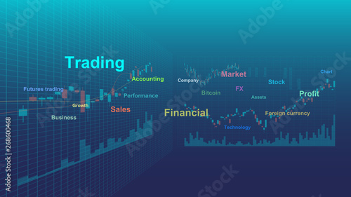 Trading Chart and Keyword (stock, commodity market, and foreign exchange)