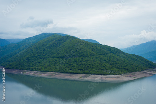 beautiful landscape - mountain lake and forest © shapovalphoto