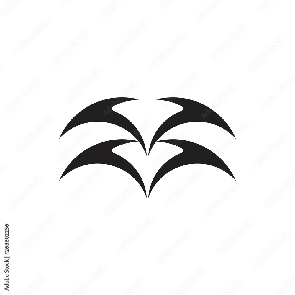 curves abstract object logo vector curves abstract object logo vector