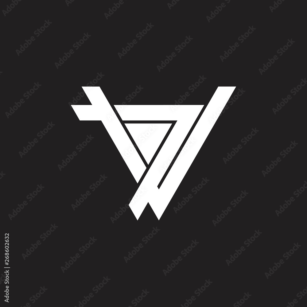 abstract letter av geometric triangle arrow logo vector abstract letter av geometric triangle arrow logo vector