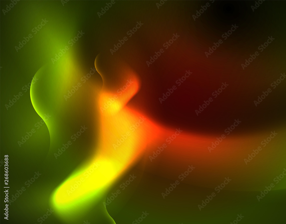 Fototapeta premium Neon lights vector abstract background