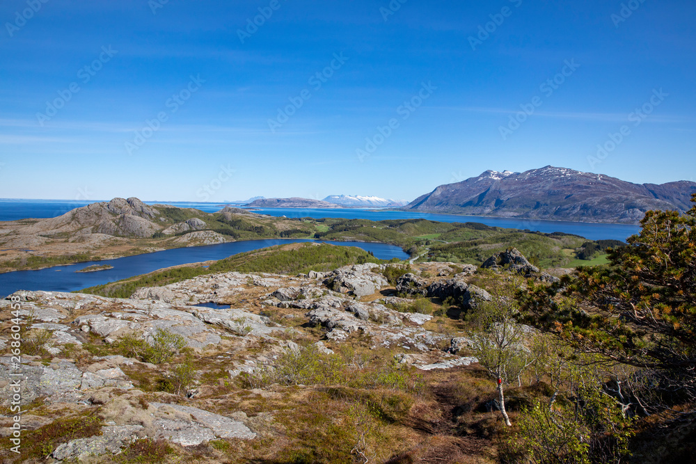 On the hiking trail Mofjellet On the hiking trail Mofjellet