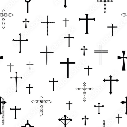 crosses seamless pattern background icon.