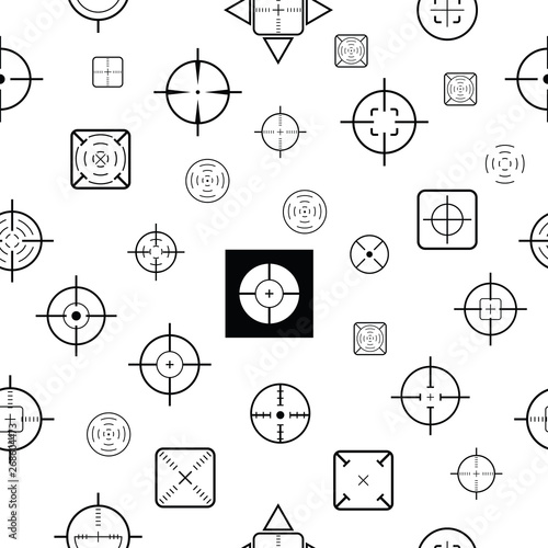 crosshair seamless pattern background icon.