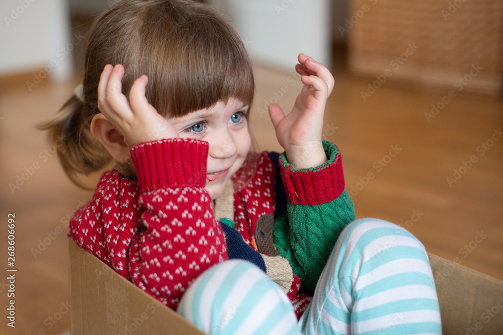 Cheerful little girl