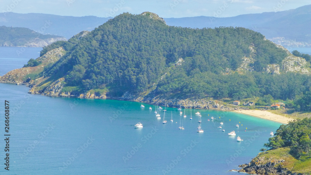 Cies Islands. Natural paradise in Galicia.Spain