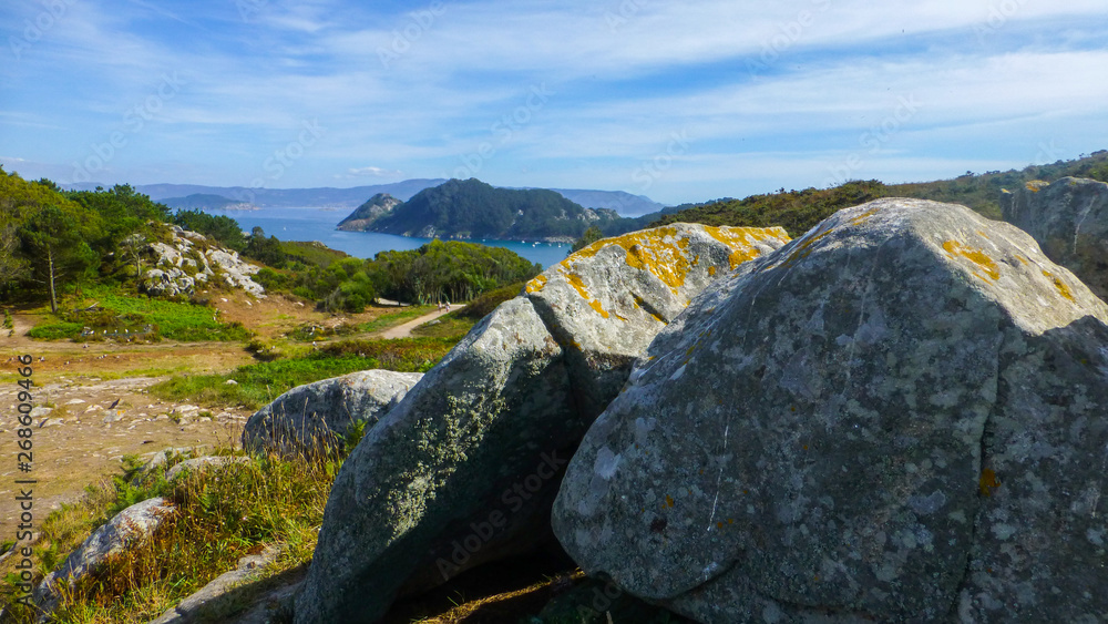 Cies Islands. Natural paradise in Galicia.Spain Cies Islands. Natural paradise in Galicia.Spain