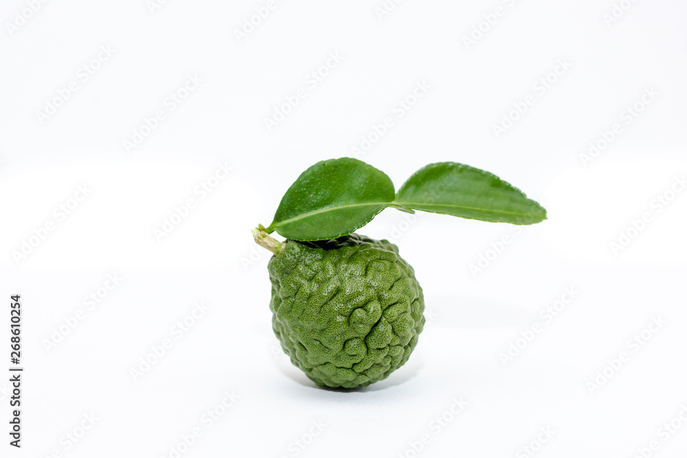 Closeup of fresh bergamot fruits use for cooking and use as a medical herb Closeup of fresh bergamot fruits use for cooking and use as a medical herb