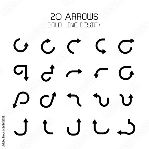 arrow icons set