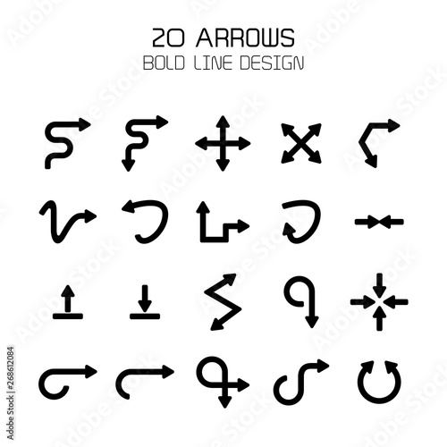 arrow icons set