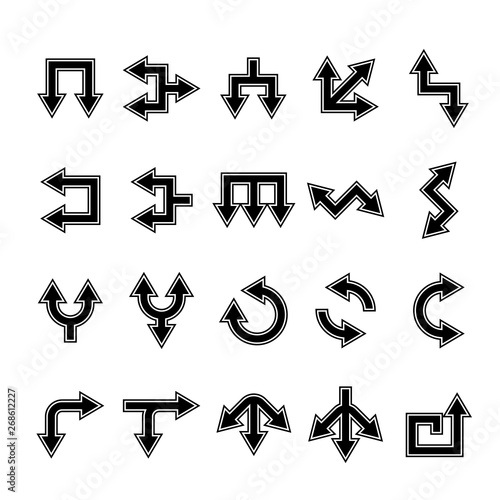arrow icons set