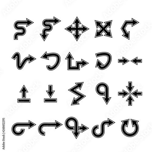arrow icons set