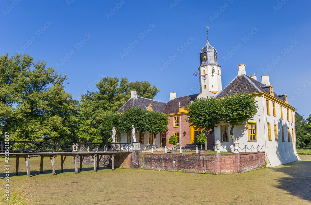 Old dutch mansion Fraeylemaborg in Slochteren, Netherlands