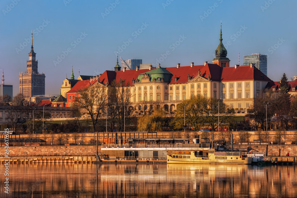The Royal Castle in Warsaw at Sunrise
