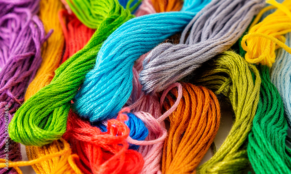 Threads of various colors