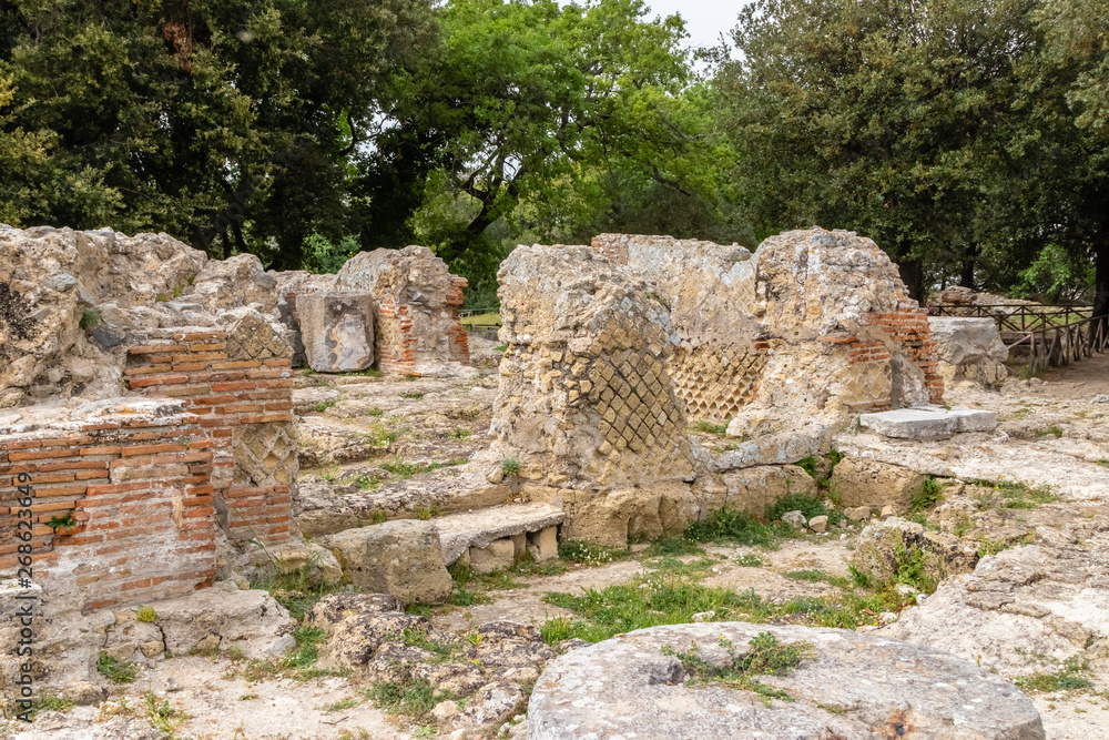 Etruscan ruins of the city of Cuma