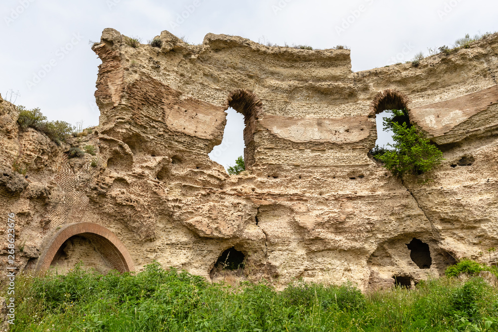 Etruscan ruins of the city of Cuma