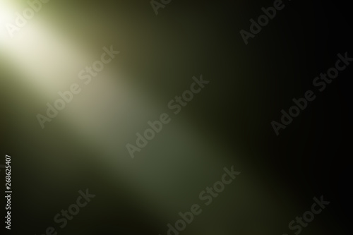 Light beam of light on a dark background.