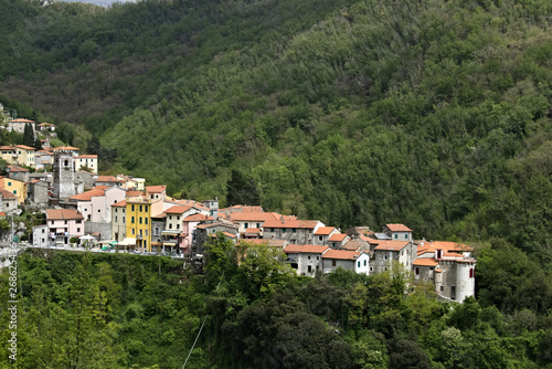 View of the town of Colonnata, famous for the production of lard © MyVideoimage.com