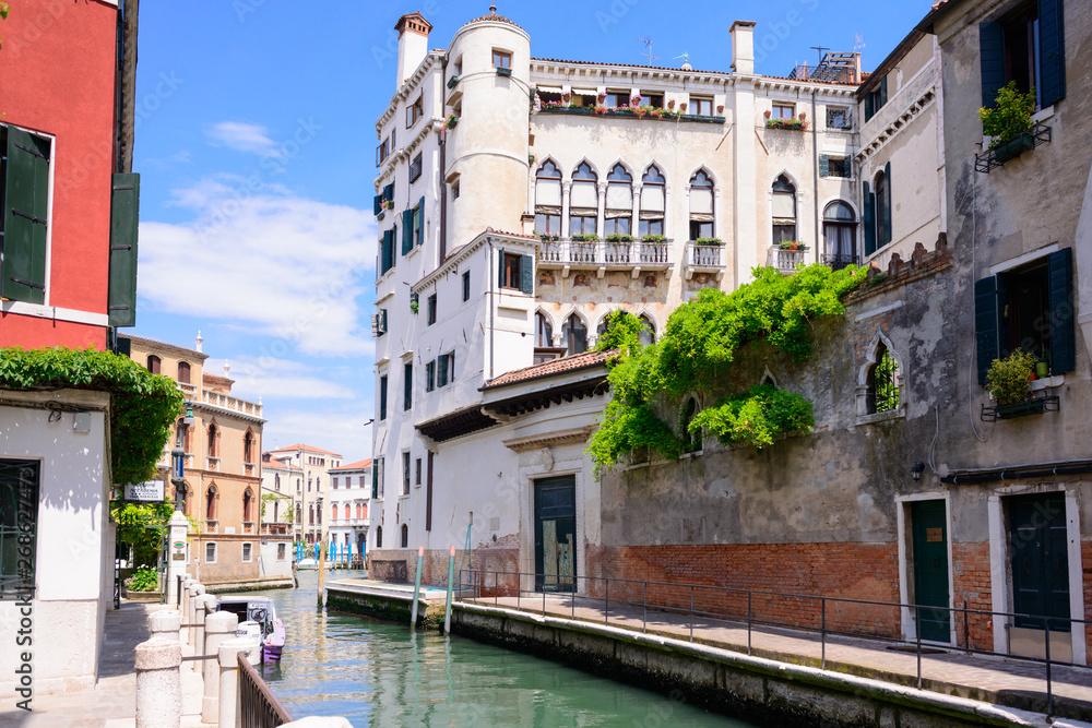 VENICE, ITALY - MAY, 2017: Amazing view on the beautiful Venice, Italy.