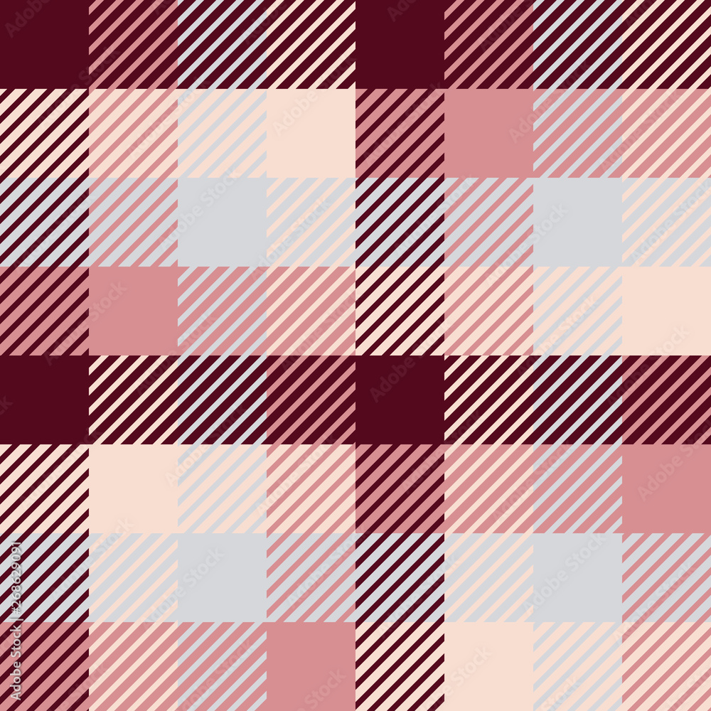 Plaid or tartan vector is background or texture in many color Plaid or tartan vector is background or texture in many color