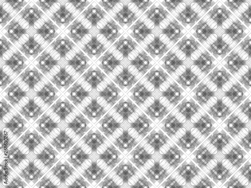 3d rendering. seamless modern white square grid art pattern design wall texture background.