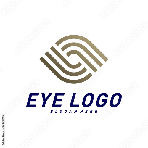 Eye logo design concept vector, eye logo template, icon symbol