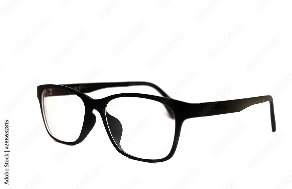 clear glasses, spectacles isolate on white background clear glasses, spectacles isolate on white background