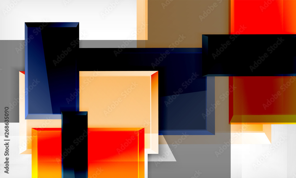 Colorful square and rectangle blocks background Colorful square and rectangle blocks background