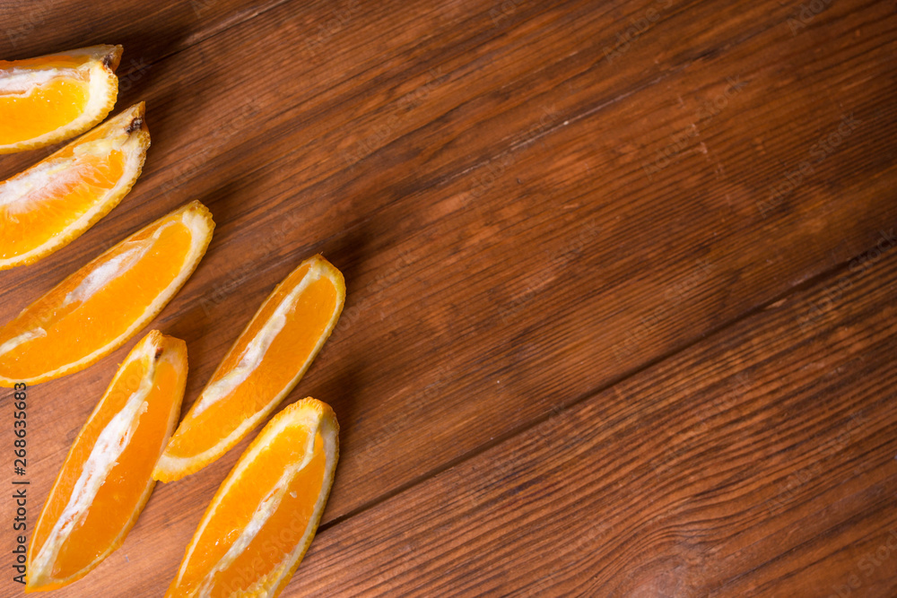 flatlay with fresh orange flatlay with fresh orange