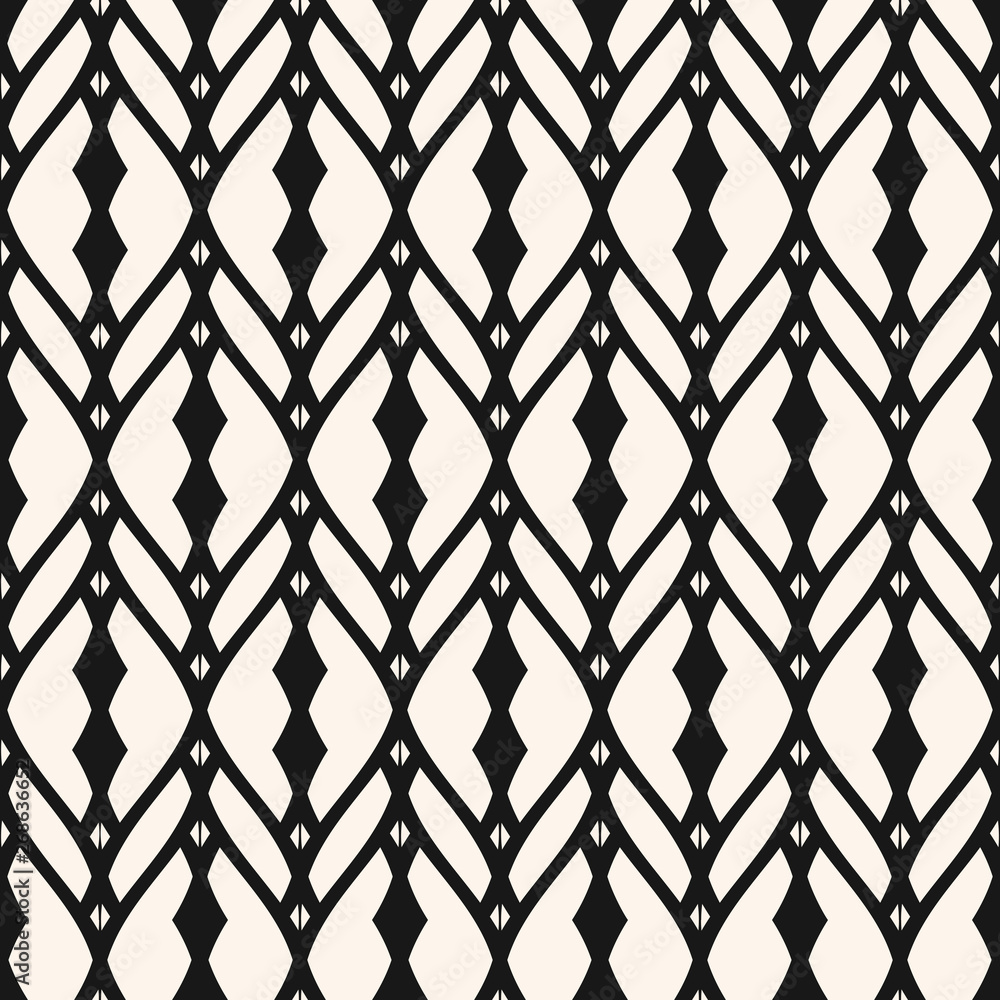 Fototapeta premium Abstract geometric pattern. Seamless vector texture with grid, lattice, fence