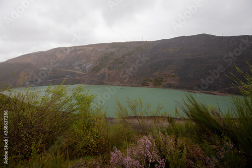 Artificial lake, created for a coal mine
