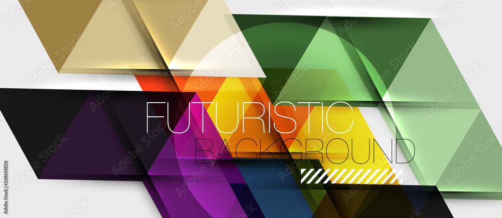 Triangle geometrical modern business presentation design template Triangle geometrical modern business presentation design template