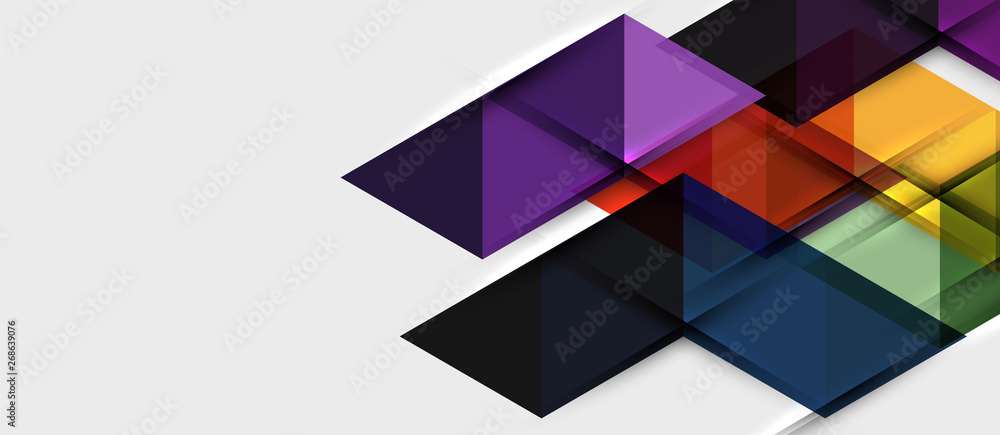Triangle geometrical modern business presentation design template Triangle geometrical modern business presentation design template