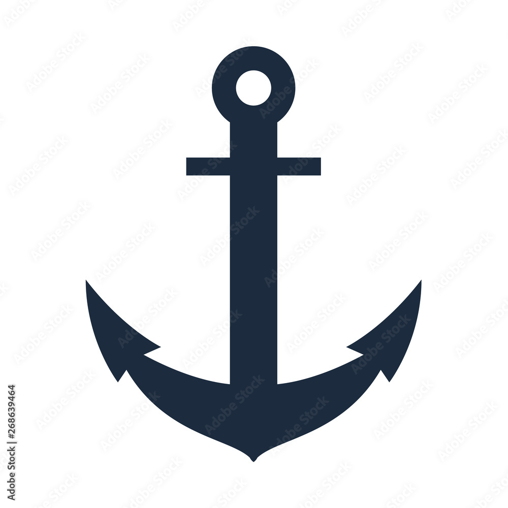 Anchor isolated on white background. Vector Anchor isolated on white background. Vector