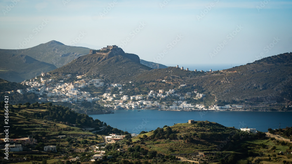 Le village de Pandeli à Leros Ile grecque