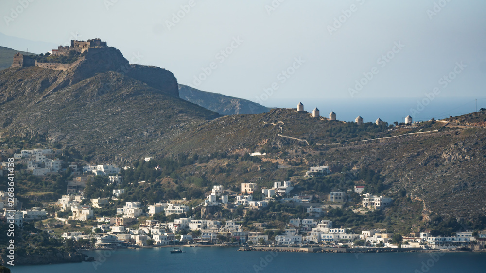 Le village de Pandeli à Leros Ile grecque