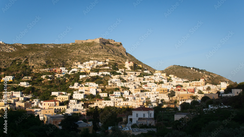 Paysage panoramique ile de Grece de Leros