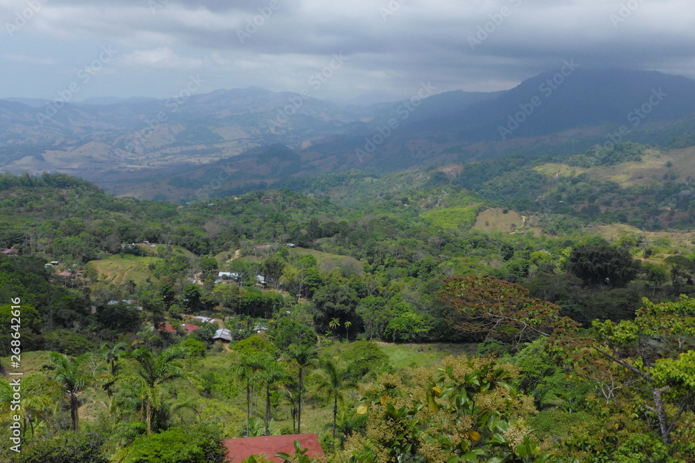 Fototapeta premium View from Mirador Valle del General in Costa Rica