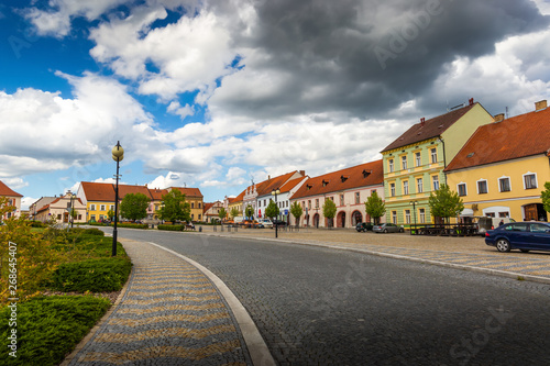 Center of Bechyne - old city in South Bohemian region, Czech republic.