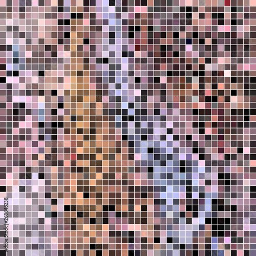 abstract vector square pixel mosaic background