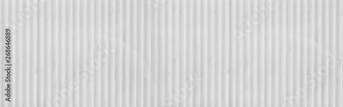 Panorama of Galvanized sheet painted white texture and background