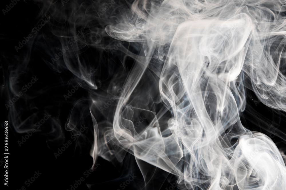 Smoke on black background Smoke on black background
