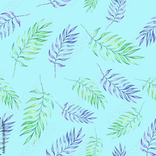 watercolor tropical pattern3 photo