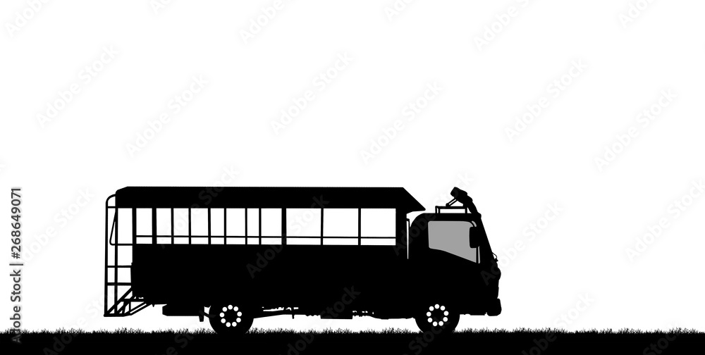 silhouette car on white background silhouette car on white background