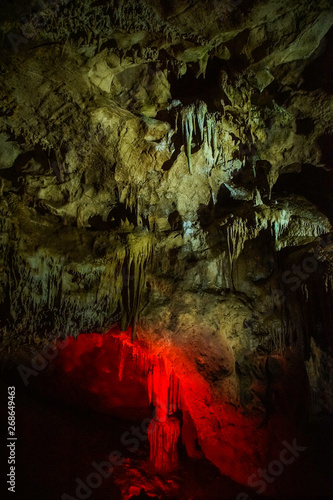 mineral formations in Prometheus Cave