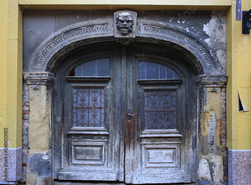 zagreb , croatia old door gate