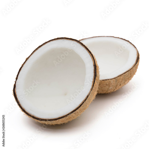 coconuts isolated on the white