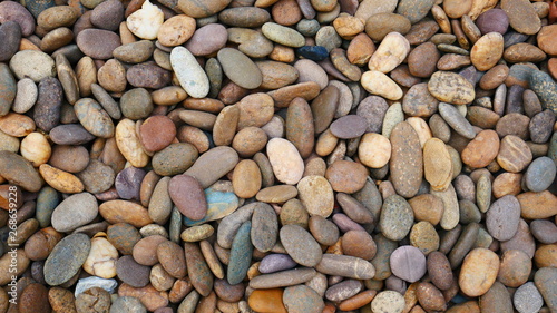 pebbles stone background, smooth stone texture